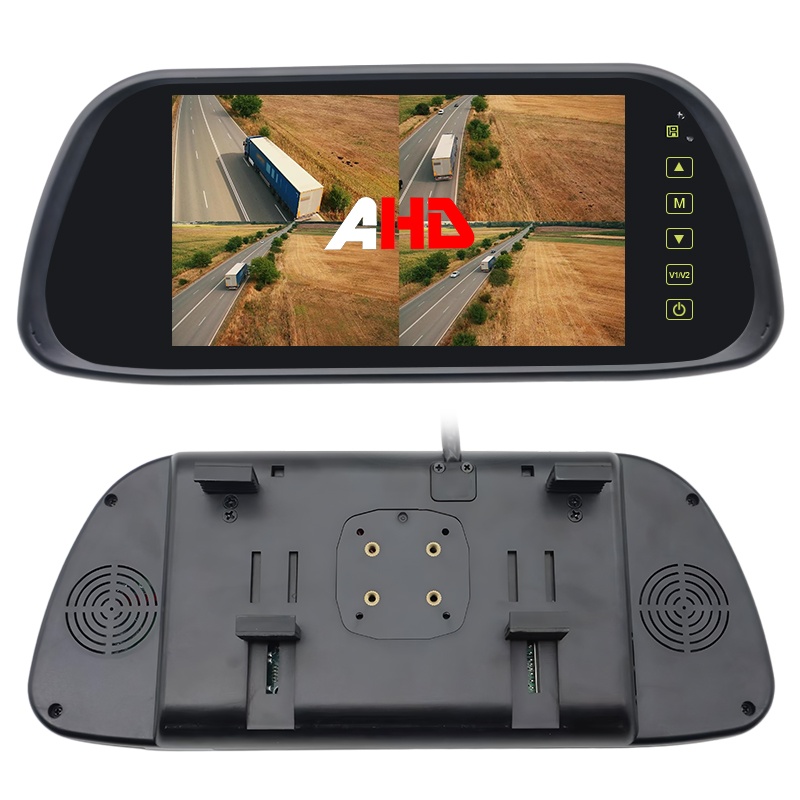 2 en 1 Instalación Monitor de espejo retrovisor de 7 pulgadas AHD de 7 pulgadas