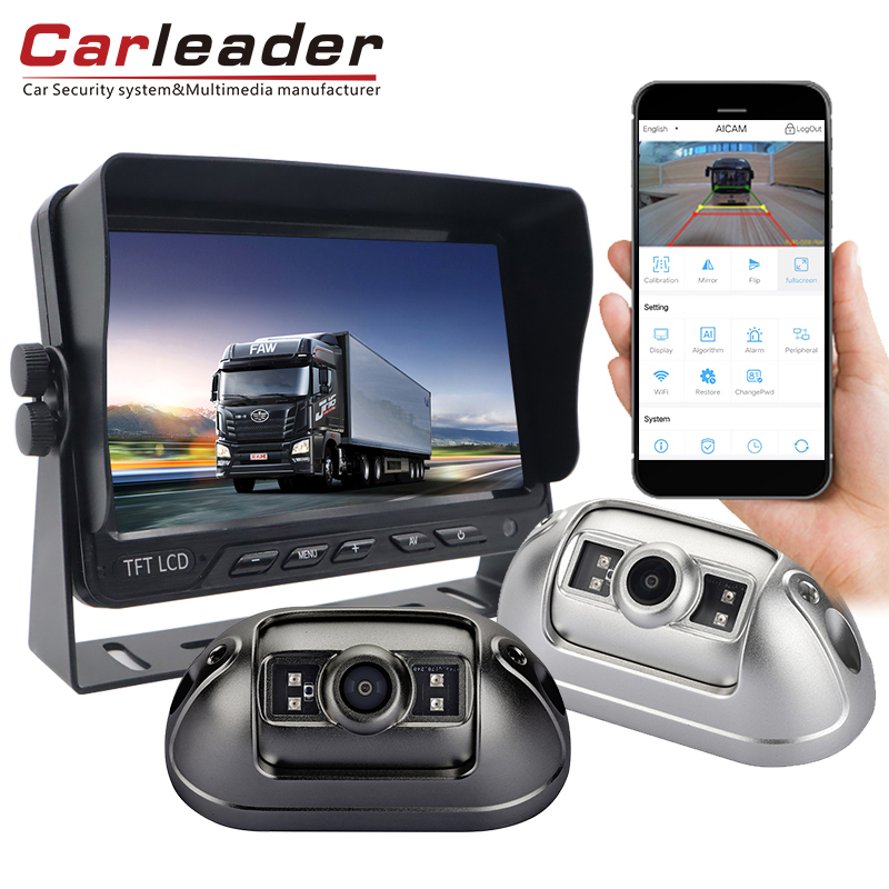 Sistema de cámara para vehículos con detección de puntos ciegos Carleader 1080P AI | Seguridad en la conducción del conductor acompañante