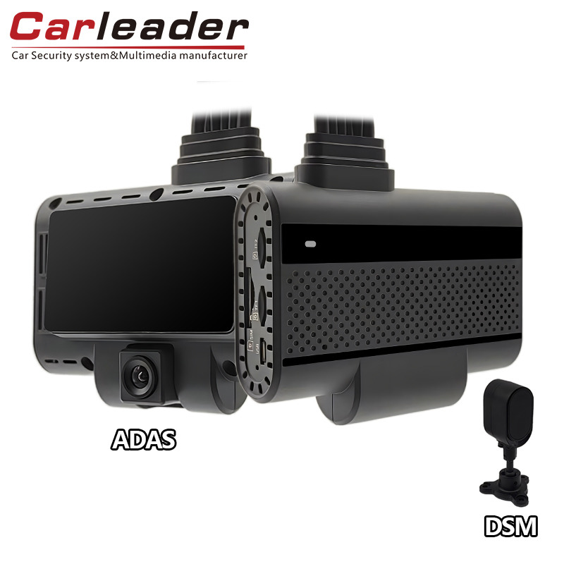 CARLEADER 4CH ADAS+DSM DVR AI Dash Camera para administración de automóviles