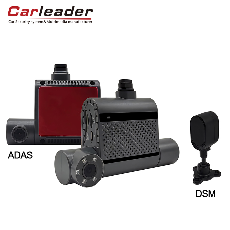 CARLEADER 3CH HD DVR Recordación de cámara AI Dash para gestión de flotas
