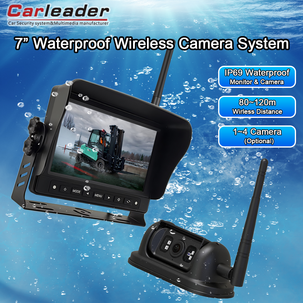 Actualice sus capacidades de vigilancia con el sistema de monitoreo impermeable digital de 7 pulgadas de 7 pulgadas de Carleader de 7 pulgadas.