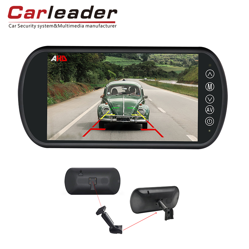 Monitor de espejo de vehículo AHD de Carleader de 7 pulgadas con soporte de tallo, fiel confiable para la seguridad vial