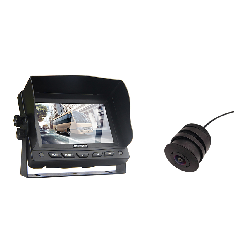 Monitor AHD de 5 pulgadas y kit de cámara de visión trasera de soporte para parachoques de 28 mm
