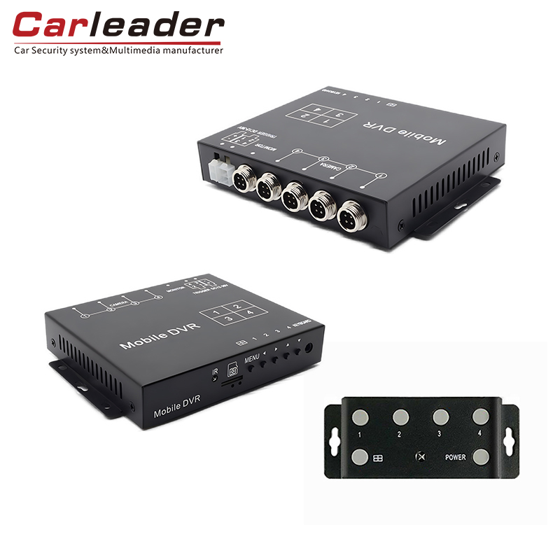 Carleader 4CH AHD 1080P Mini Mobile DVR Soporte de almacenamiento de tarjetas TF