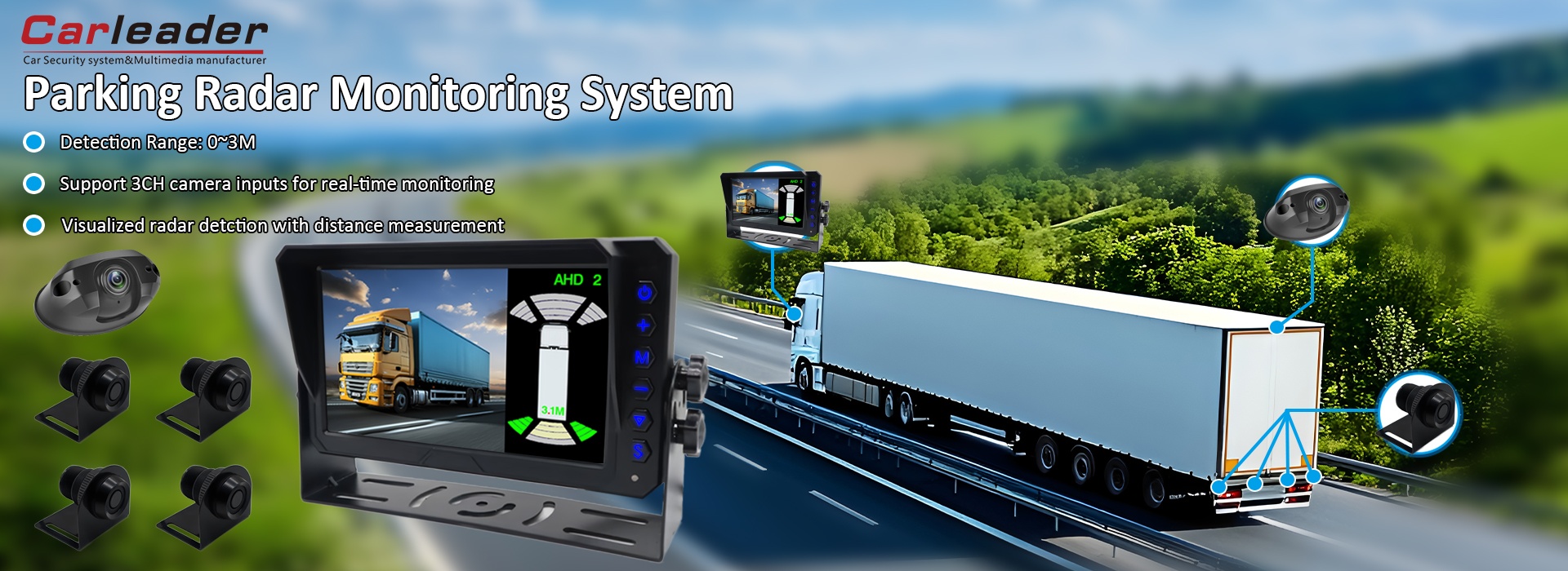Sistema de monitoreo de radar de estacionamiento