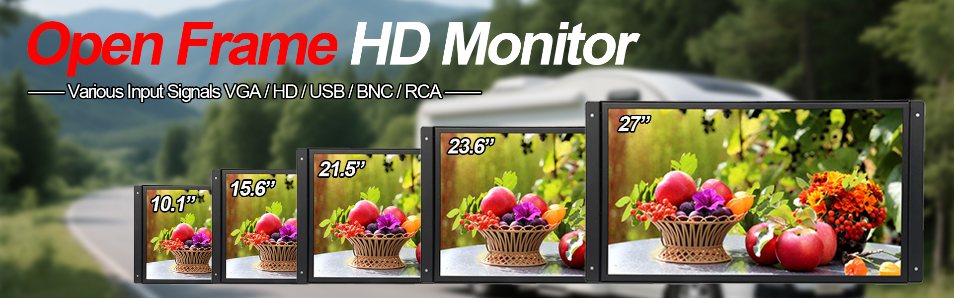 Monitor HD de marco abierto