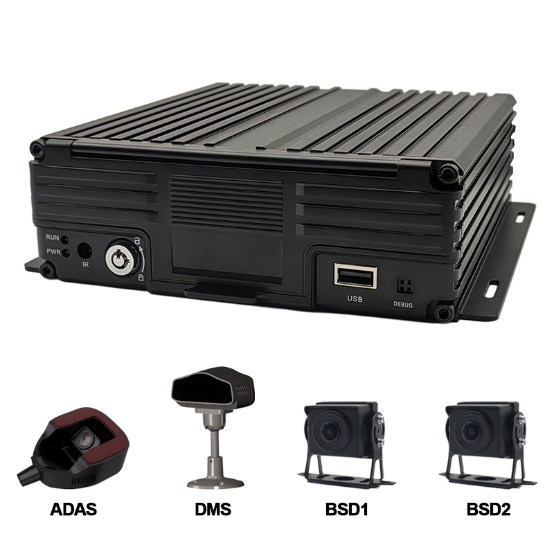 Eleve la gestión de seguridad de su flota con el DVR móvil Carleader 8CH AI HDD compatible con ADAS+DMS+BSD
