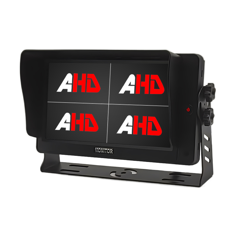Carleader Monitor para camión, autobús, vehículo pesado, vista cuádruple, AHD, alto brillo, 7 pulgadas