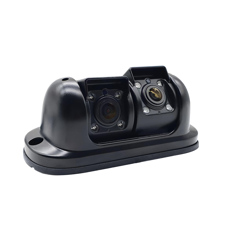 Carleader AHD Cámara de marcha atrás de doble lente de visión nocturna IR impermeable