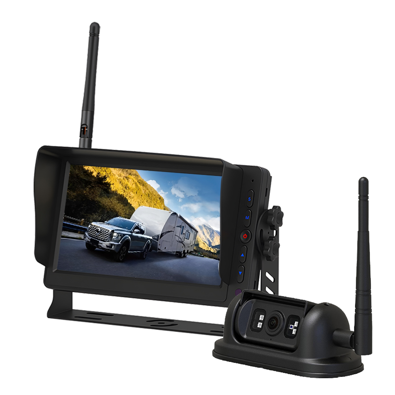 Carleader Sistema de monitor y cámara HD inalámbrico digital de 7 pulgadas y 2,4 GHz
