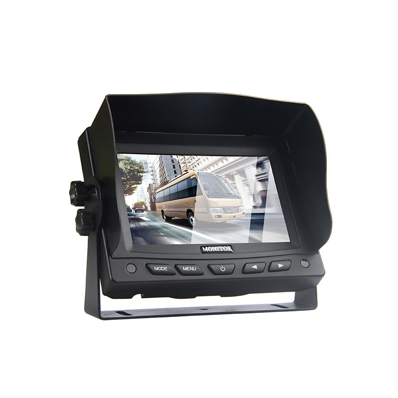 Monitor de montaje en tablero de vehículo resistente TFT LCD de 5 pulgadas