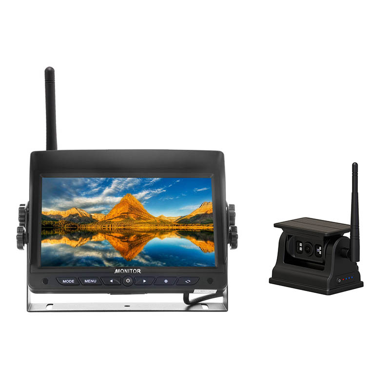 Sistema de cámara de cámara solar magnética de 7 pulgadas 2.4G Digital Wireless Monitor Magnetic