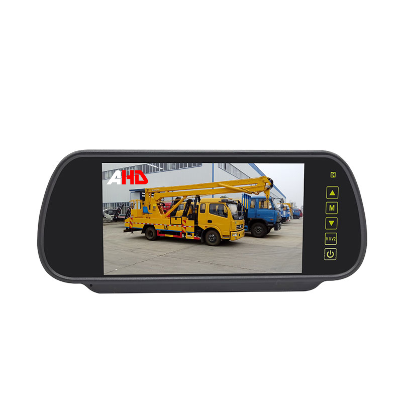 Monitor de espejo de coche de 7 pulgadas, Monitor de espejo retrovisor Digital AHD para camión, autobús, vehículo comercial