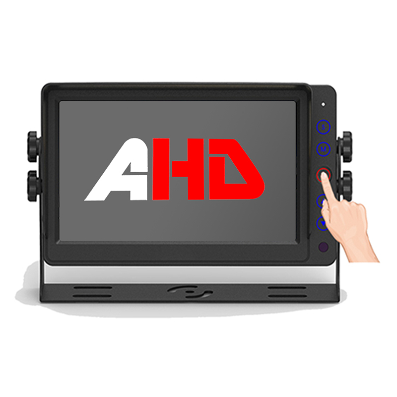 Monitor para vehículos comerciales de 7 pulgadas con entradas de vídeo AHD y control remoto