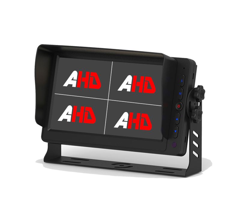 Pantalla dividida cuádruple HD de 7 pulgadas en el automóvil