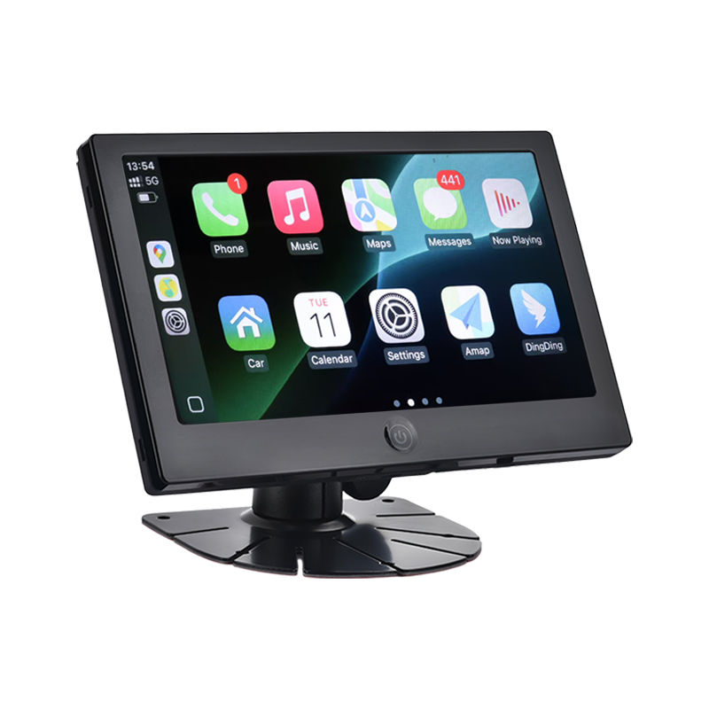 Multimedia de CarPlay de la ayuda del monitor AHD del vehículo comercial del IPS de 7 pulgadas