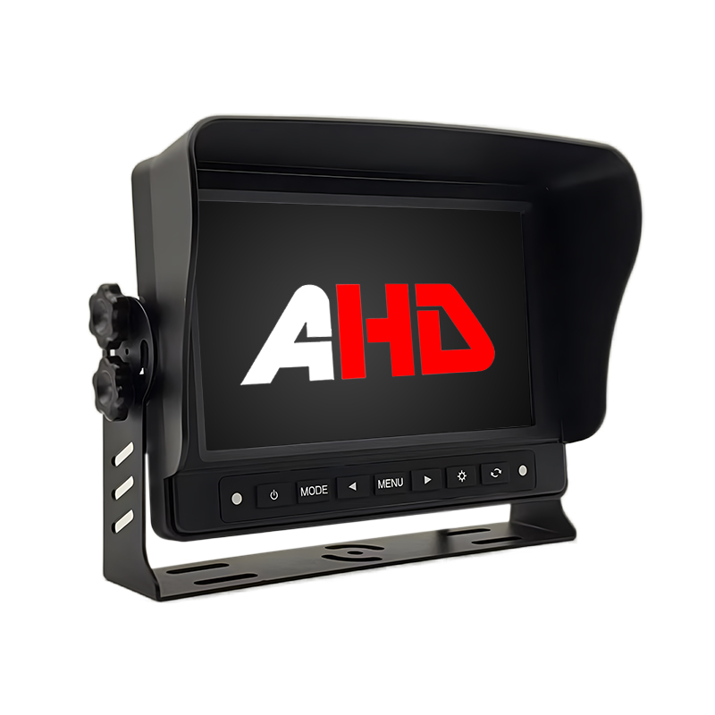 Monitor de vehículo AHD con entrada 2AV impermeable de 7 pulgadas