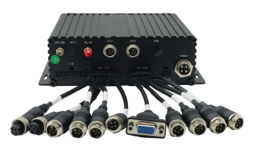 8 canales 1080P HDD y tarjeta SD MDVR para vehículos
