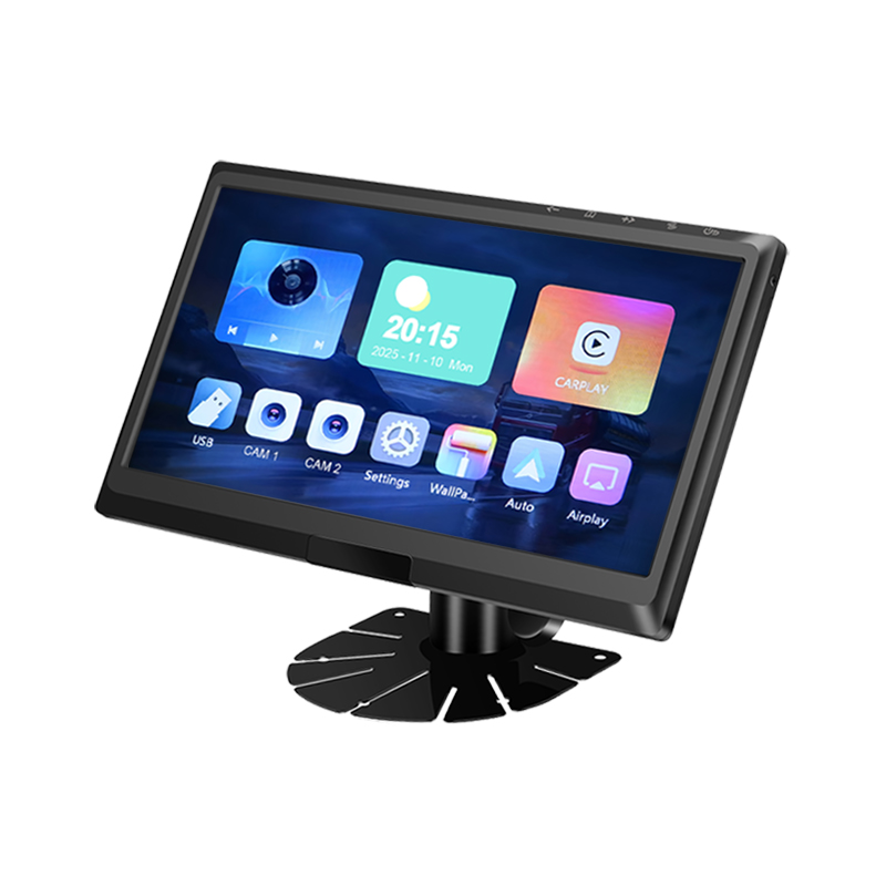 Monitor de vehículo IPS 2AV AHD de 9 pulgadas compatible con CarPlay Multimedia