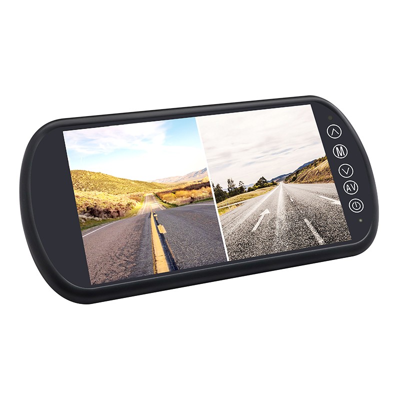 Monitor de espejo de vehículo AHD de doble división Carleader de 7 pulgadas de 7 pulgadas